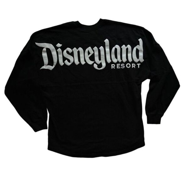 Disney Tops - Walt Disney World Disneyland Resort Spirit Jersey Size Medium Black Spell Out